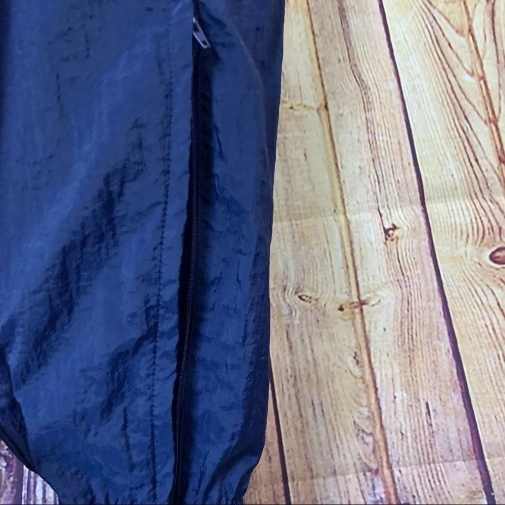 Nike Navy Nylon Elastic Waist Windbreaker Pants